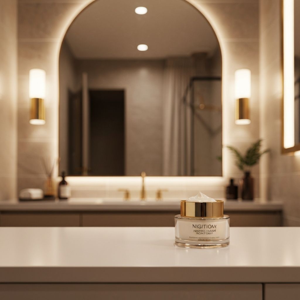 Crema notte rigenerante in vasetto premium